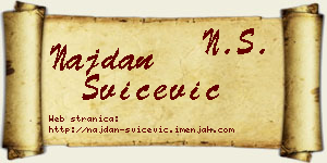 Najdan Svičević vizit kartica
